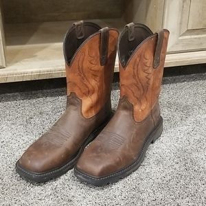 💥 Mens Steeltoe Ariat Cowboy Work Boots 💥